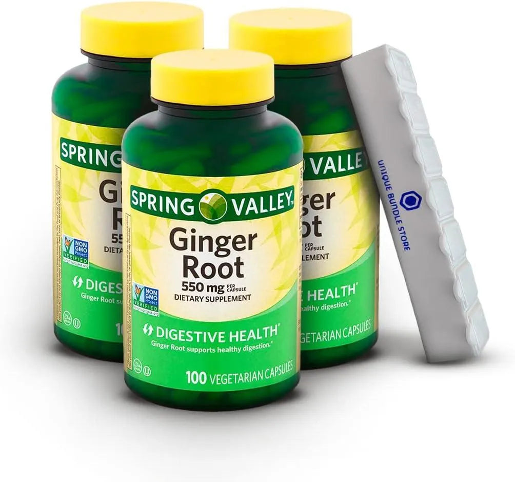 SPRING VALLEY - Spring Valley Ginger Root 550Mg. 100 Capsulas 3 Pack - The Red Vitamin MX - Suplementos Alimenticios - {{ shop.shopifyCountryName }}