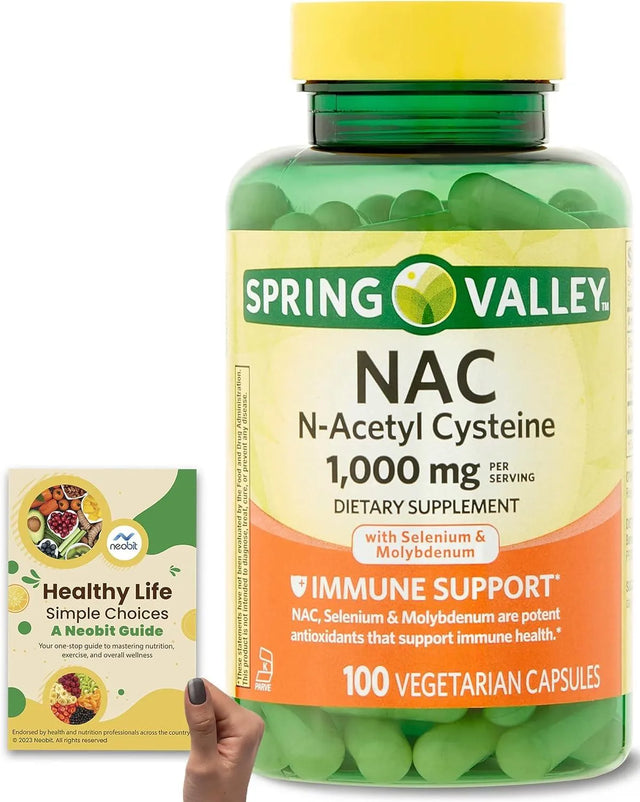 SPRING VALLEY - Spring Valley NAC 1000Mg. 100 Capsulas - The Red Vitamin MX - Suplementos Alimenticios - {{ shop.shopifyCountryName }}