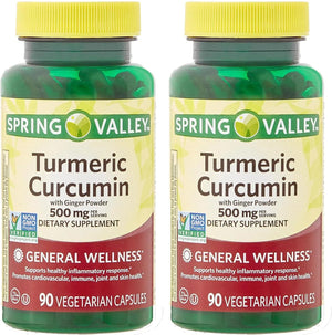 SPRING VALLEY - Spring Valley Turmeric Curcumin 500Mg. 180 Capsulas - The Red Vitamin MX - Suplementos Alimenticios - {{ shop.shopifyCountryName }}