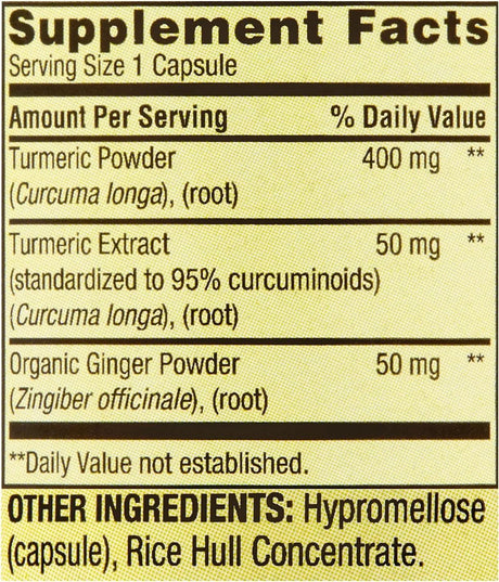 SPRING VALLEY - Spring Valley Turmeric Curcumin 500Mg. 180 Capsulas - The Red Vitamin MX - Suplementos Alimenticios - {{ shop.shopifyCountryName }}