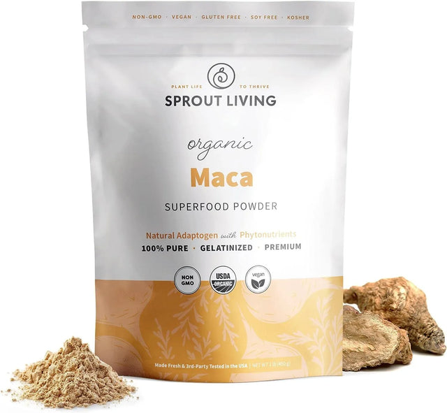 SPROUT LIVING - Sprout Living Organic Gelatinized Maca Root Powder 450Gr. - The Red Vitamin MX - Suplementos Alimenticios - {{ shop.shopifyCountryName }}