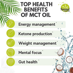 SPROUT SOURCE - Sprout Source Keto MCT Oil Softgels 1000Mg. 90 Capsulas Blandas - The Red Vitamin MX - Suplementos Alimenticios - {{ shop.shopifyCountryName }}