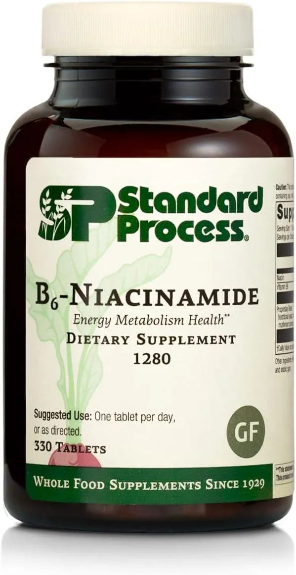 STANDARD PROCESS - Standard Process B6-Niacinamide 330 Tabletas - The Red Vitamin MX - Suplementos Alimenticios - {{ shop.shopifyCountryName }}