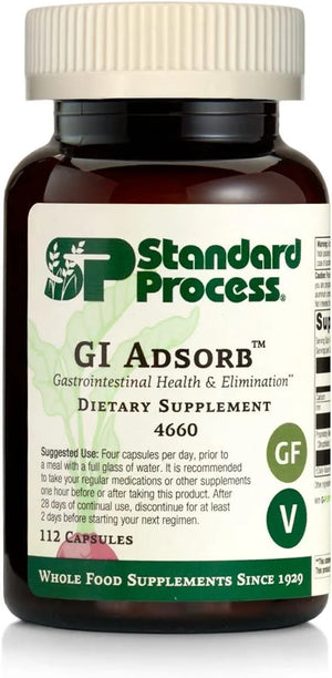 STANDARD PROCESS - Standard Process GI Adsorb for Gastrointestinal Health and Elimination 112 Capsulas - The Red Vitamin MX - Suplementos Alimenticios - {{ shop.shopifyCountryName }}