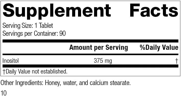 STANDARD PROCESS - Standard Process Inositol 90 Tabletas - The Red Vitamin MX - Suplementos Alimenticios - {{ shop.shopifyCountryName }}