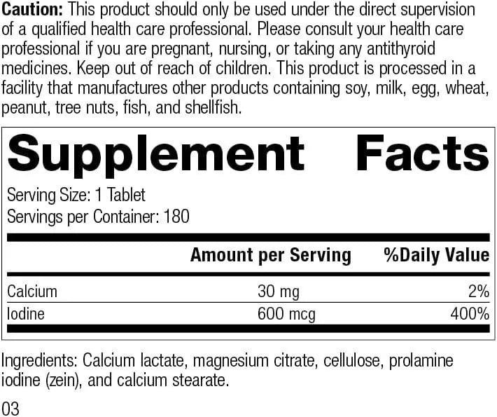 STANDARD PROCESS - Standard Process Prolamine Iodine 180 Tabletas - The Red Vitamin MX - Suplementos Alimenticios - {{ shop.shopifyCountryName }}