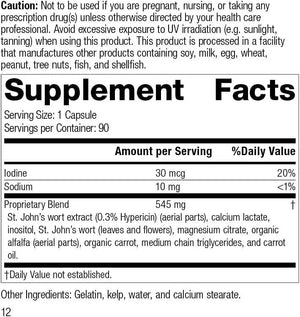 STANDARD PROCESS - Standard Process St John's Wort-IMT 90 Capsulas - The Red Vitamin MX - Suplementos Alimenticios - {{ shop.shopifyCountryName }}