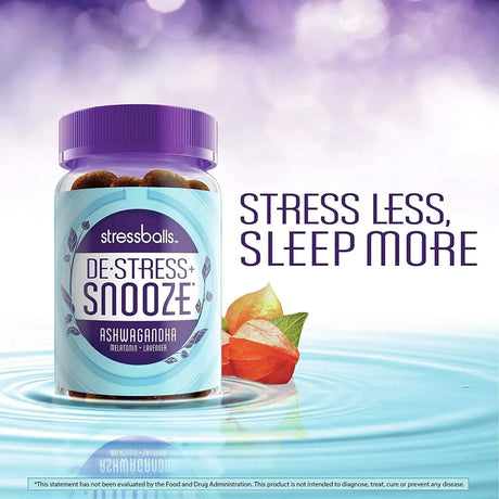 STRESSBALLS - Stressballs De-Stress + Snooze Ashwagandha Gummies 46 Gomitas - The Red Vitamin MX - Suplementos Alimenticios - {{ shop.shopifyCountryName }}