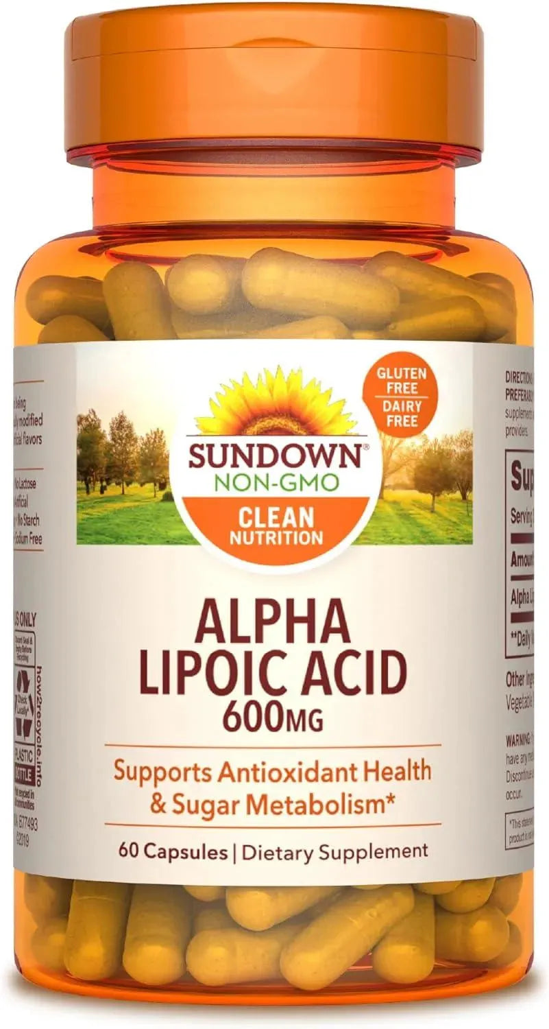 SUNDOWN - Sundown Alpha Lipoic Acid 600Mg. 60 Capsulas - The Red Vitamin MX - Suplementos Alimenticios - {{ shop.shopifyCountryName }}