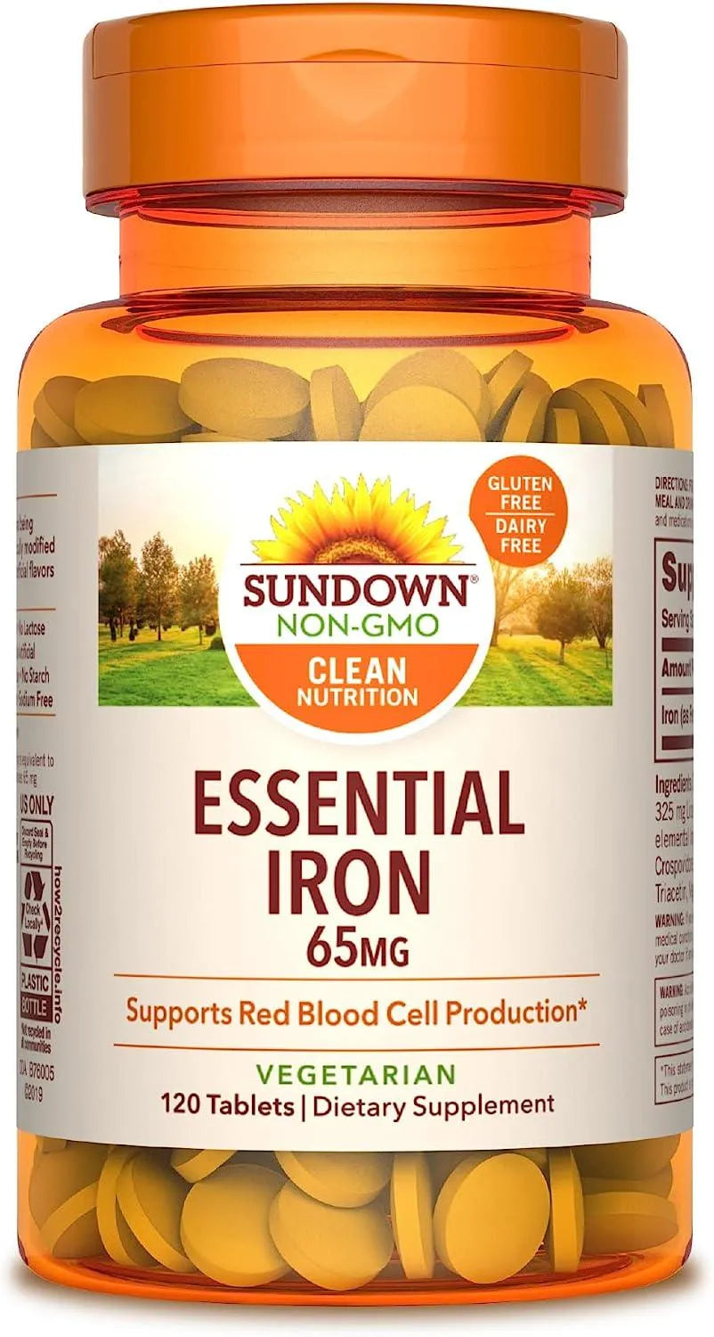 SUNDOWN - Sundown Iron Ferrous Sulfate 65Mg. 120 Tabletas - The Red Vitamin MX - Suplementos Alimenticios - {{ shop.shopifyCountryName }}