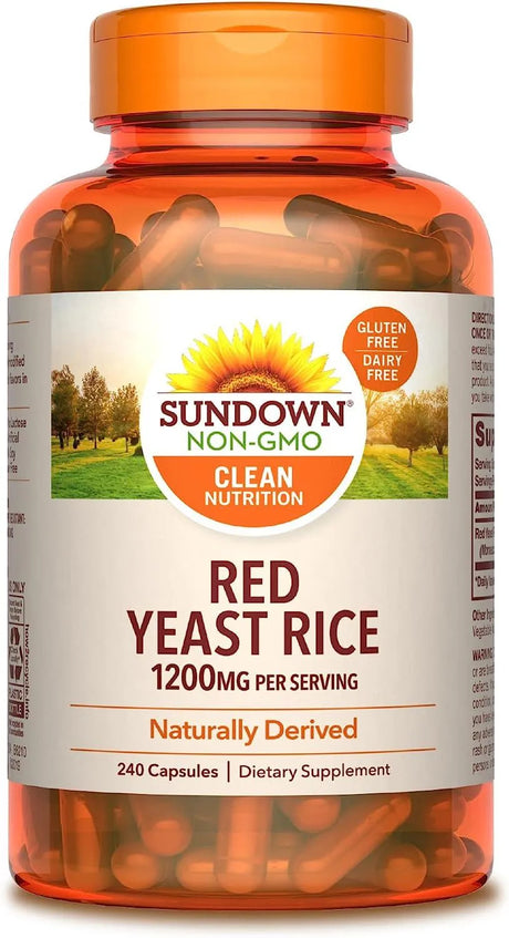 SUNDOWN - Sundown Red Yeast Rice 1200Mg. 240 Capsulas - The Red Vitamin MX - Suplementos Alimenticios - {{ shop.shopifyCountryName }}