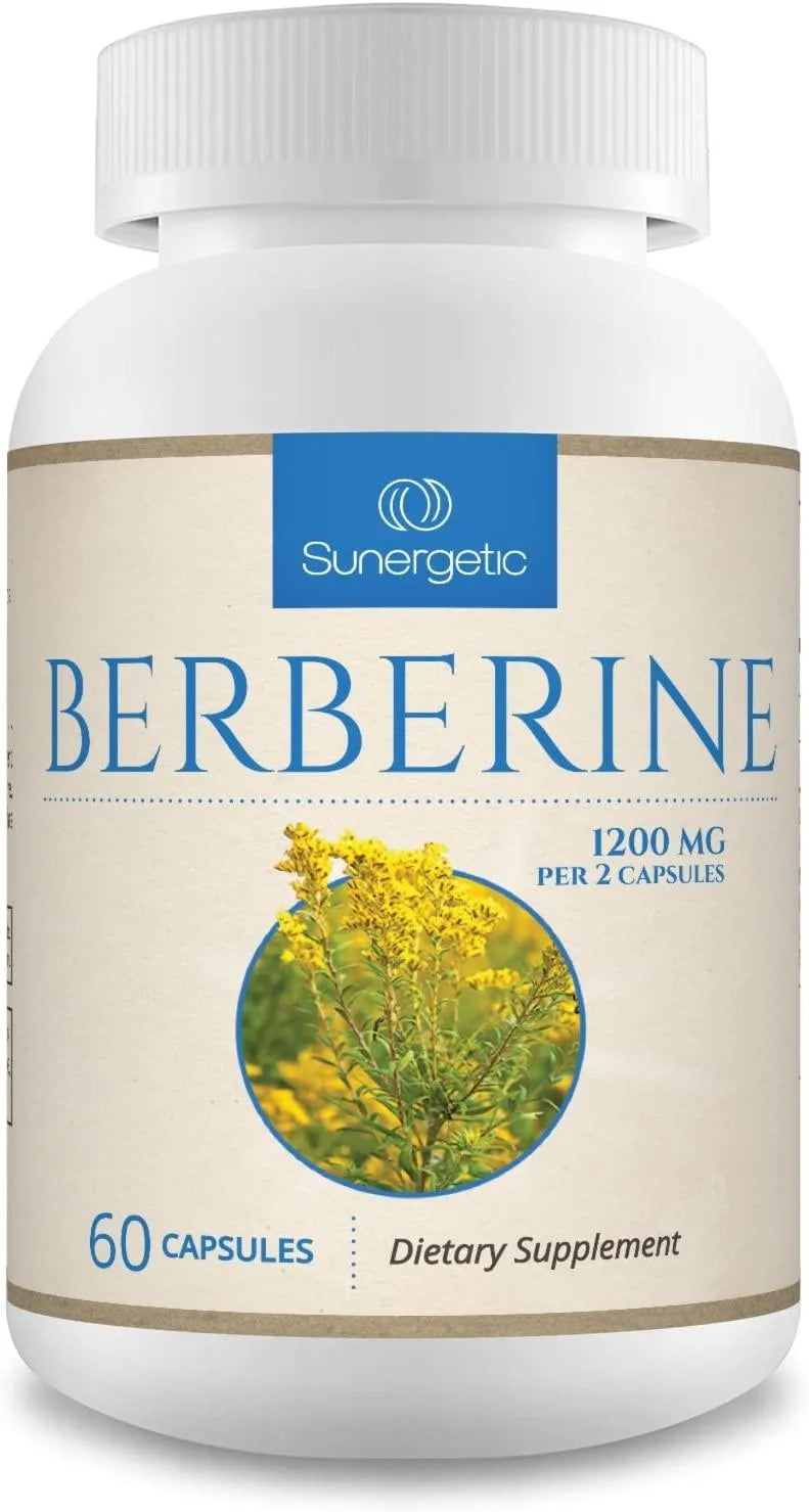 SUNERGETIC - Sunergetic Premium Berberine Supplement 1200Mg. 60 Capsulas - The Red Vitamin MX - Suplementos Alimenticios - {{ shop.shopifyCountryName }}