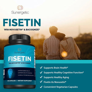 SUNERGETIC - Sunergetic Premium Fisetin 125Mg. 30 Capsulas - The Red Vitamin MX - Suplementos Alimenticios - {{ shop.shopifyCountryName }}