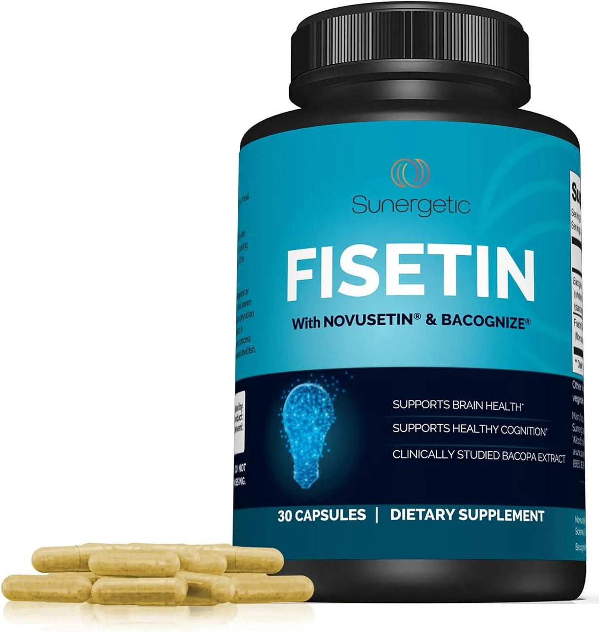 SUNERGETIC - Sunergetic Premium Fisetin 125Mg. 30 Capsulas - The Red Vitamin MX - Suplementos Alimenticios - {{ shop.shopifyCountryName }}