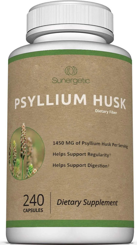 SUNERGETIC - Sunergetic Premium Psyllium Husk 1450Mg. 240 Capsulas - The Red Vitamin MX - Suplementos Alimenticios - {{ shop.shopifyCountryName }}