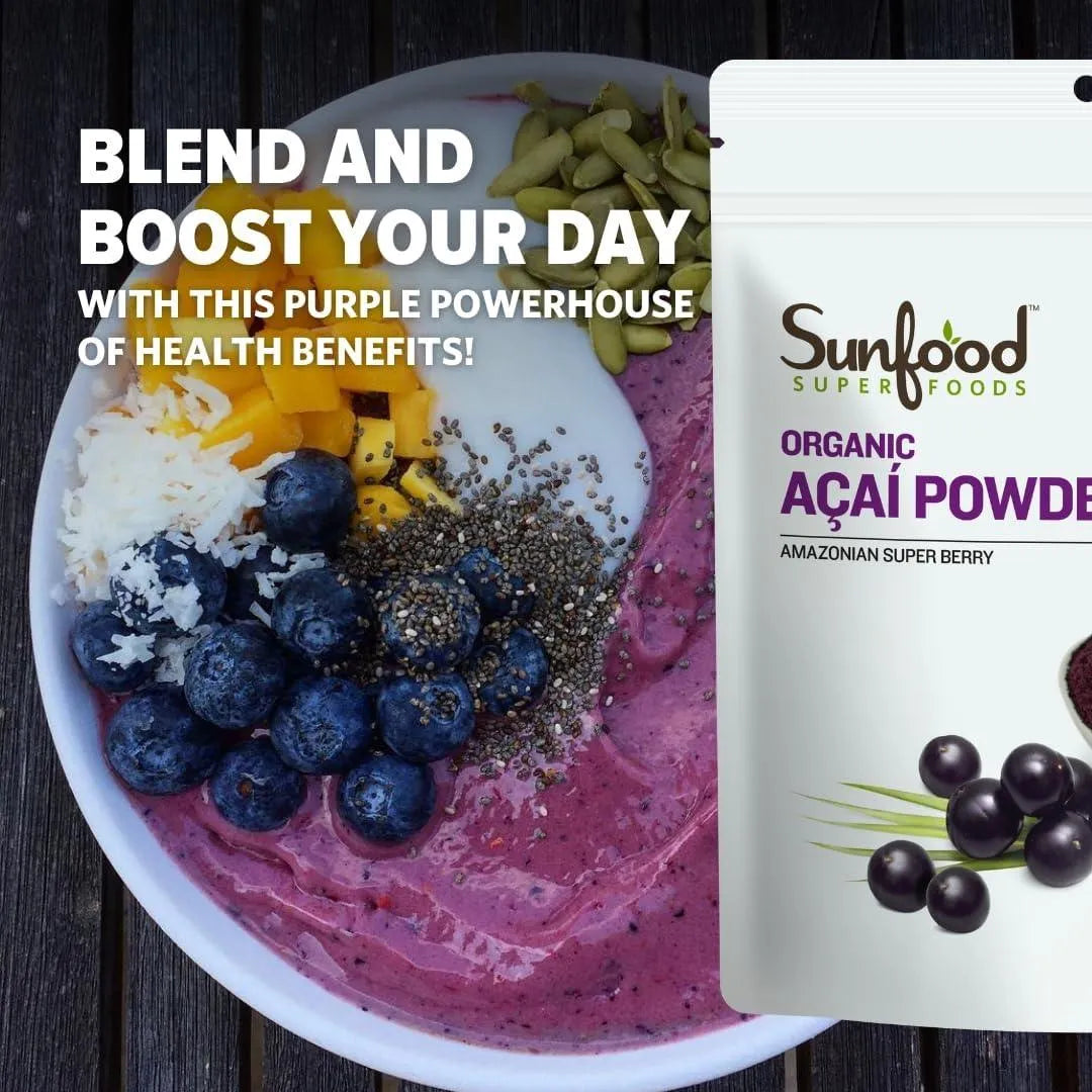 SUNFOOD - Sunfood Acai Powder 4oz. - The Red Vitamin MX - Suplementos Alimenticios - {{ shop.shopifyCountryName }}