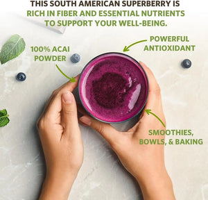 SUNFOOD - Sunfood Acai Powder 4oz. - The Red Vitamin MX - Suplementos Alimenticios - {{ shop.shopifyCountryName }}