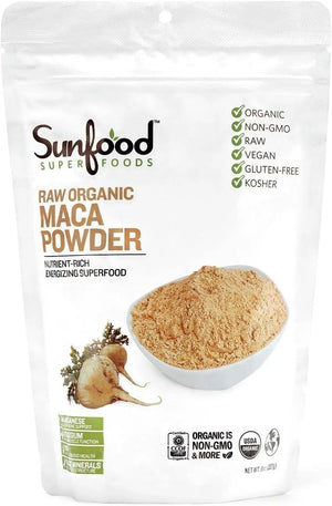 SUNFOOD - Sunfood Superfoods Organic Maca Root Powder 222Gr. - The Red Vitamin MX - Suplementos Alimenticios - {{ shop.shopifyCountryName }}