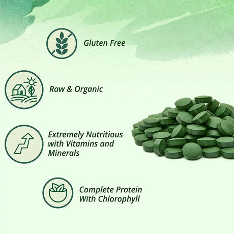 SUNLIT BEST GREEN ORGANICS - Sunlit Organic Spirulina 1000 Tabletas - The Red Vitamin MX - Suplementos Alimenticios - {{ shop.shopifyCountryName }}