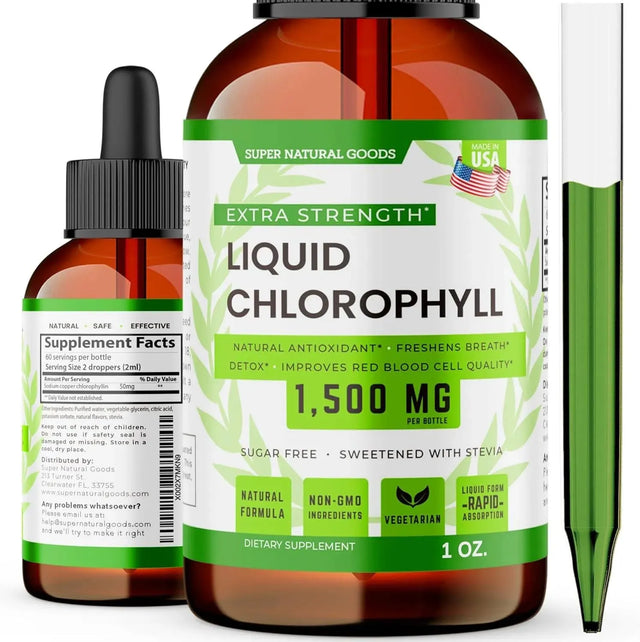 SUPER NATURAL GOODS - Super Natural Goods Chlorophyll Liquid Drops 1 Fl.Oz. - The Red Vitamin MX - Suplementos Alimenticios - {{ shop.shopifyCountryName }}