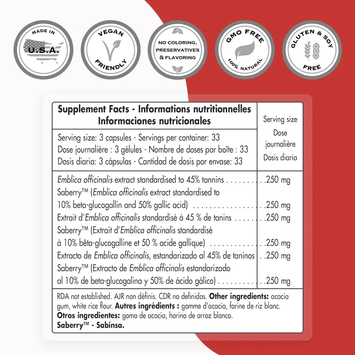 SUPER SMART - Supersmart Double AMLA 100 Capsulas - The Red Vitamin MX - Suplementos Alimenticios - {{ shop.shopifyCountryName }}