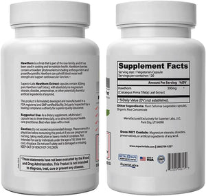 SUPERIOR LABS - Superior Labs Best Hawthorn Vitamin Supplement 300Mg. 120 Capsulas - The Red Vitamin MX - Suplementos Alimenticios - {{ shop.shopifyCountryName }}