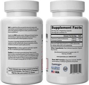 SUPERIOR LABS - Superior Labs NAC N-Acetyl Cysteine 1200Mg. 150 Capsulas - The Red Vitamin MX - Suplementos Alimenticios - {{ shop.shopifyCountryName }}