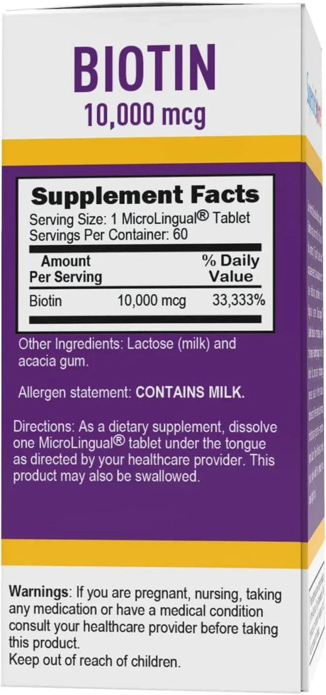 SUPERIOR SOURCE - Superior Source Biotin 10000 mcg 60 Tabletas - The Red Vitamin MX - Suplementos Alimenticios - {{ shop.shopifyCountryName }}