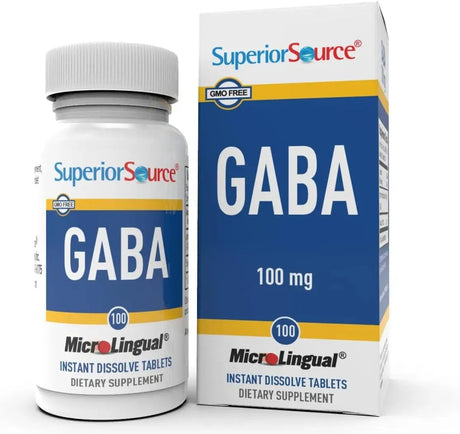 SUPERIOR SOURCE - Superior Source GABA 100Mg. 100 Tabletas Sublinguales - The Red Vitamin MX - Suplementos Alimenticios - {{ shop.shopifyCountryName }}