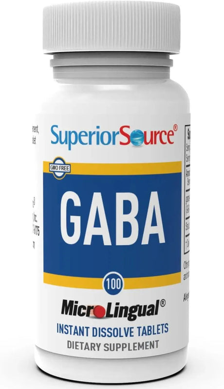 SUPERIOR SOURCE - Superior Source GABA 100Mg. 100 Tabletas Sublinguales - The Red Vitamin MX - Suplementos Alimenticios - {{ shop.shopifyCountryName }}