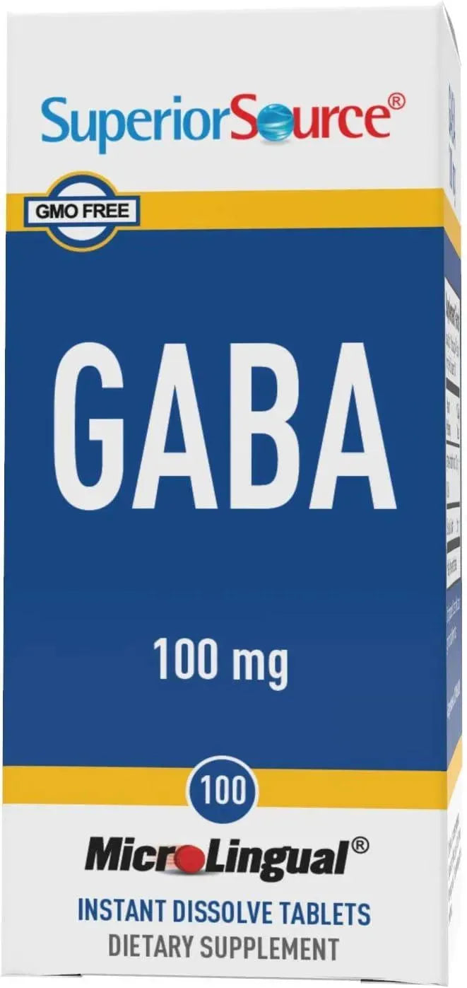 SUPERIOR SOURCE - Superior Source GABA 100Mg. 100 Tabletas Sublinguales - The Red Vitamin MX - Suplementos Alimenticios - {{ shop.shopifyCountryName }}