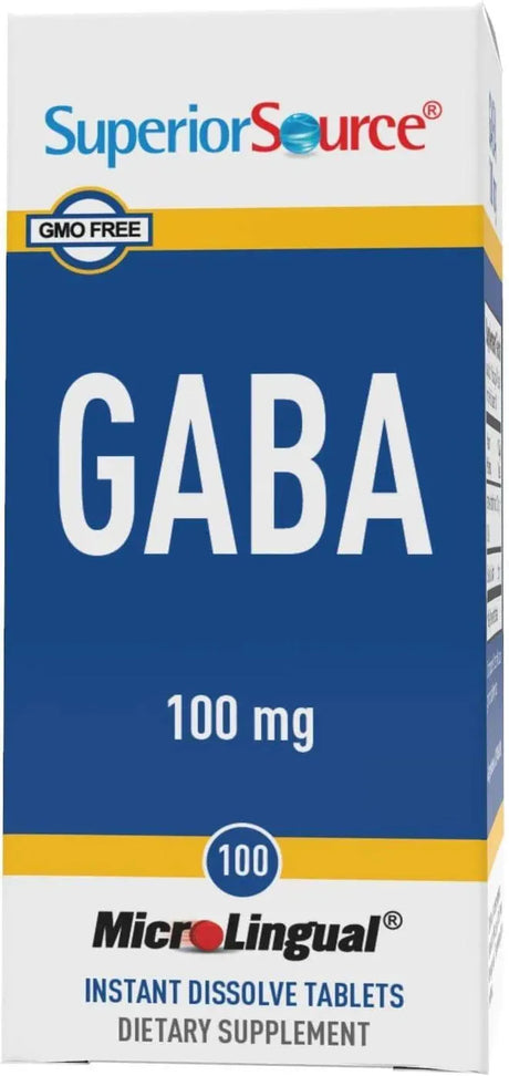 SUPERIOR SOURCE - Superior Source GABA 100Mg. 100 Tabletas Sublinguales - The Red Vitamin MX - Suplementos Alimenticios - {{ shop.shopifyCountryName }}