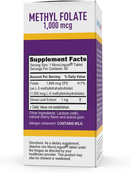 SUPERIOR SOURCE - Superior Source Methylfolate 5-MTHF 1000mcg 60 Tabletas - The Red Vitamin MX - Suplementos Alimenticios - {{ shop.shopifyCountryName }}
