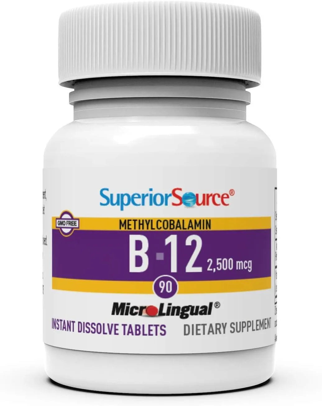 SUPERIOR SOURCE - Superior Source No Shot Vitamin B12 Methylcobalamin 2500mcg 90 Tabletas Sublinguales - The Red Vitamin MX - Suplementos Alimenticios - {{ shop.shopifyCountryName }}