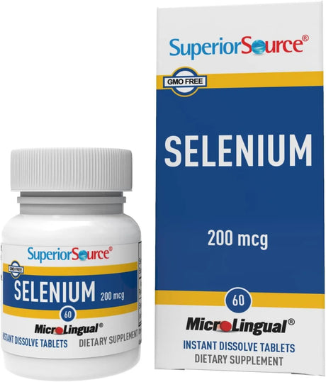 SUPERIOR SOURCE - Superior Source Selenium 200mcg 60 Tabletas para Disolver - The Red Vitamin MX - Suplementos Alimenticios - {{ shop.shopifyCountryName }}