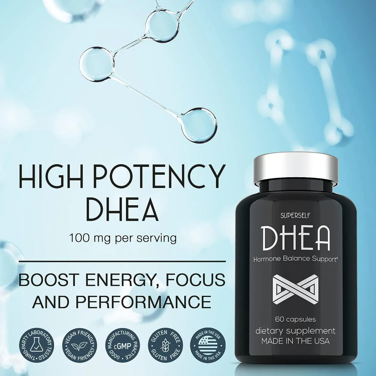 SUPERSELF - SuperSelf DHEA 100Mg. 60 Capsulas - The Red Vitamin MX - Suplementos Alimenticios - {{ shop.shopifyCountryName }}