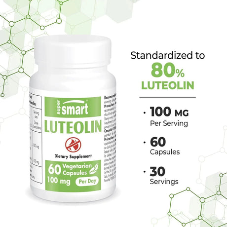 SUPERSMART - Supersmart Luteolin 100Mg. 60 Capsulas - The Red Vitamin MX - Suplementos Alimenticios - {{ shop.shopifyCountryName }}