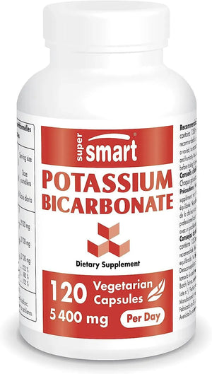 SUPERSMART - Supersmart Potassium Bicarbonate 5400Mg. 120 Capsulas - The Red Vitamin MX - Suplementos Alimenticios - {{ shop.shopifyCountryName }}