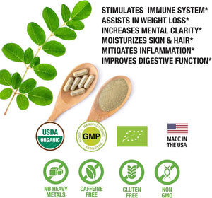 SUPREME HERBALS - Supreme Herbals Moringa Leaf Powder Capsules 500Mg. 120 Capsulas - The Red Vitamin MX - Suplementos Alimenticios - {{ shop.shopifyCountryName }}