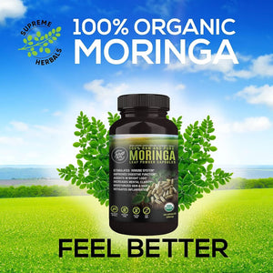 SUPREME HERBALS - Supreme Herbals Moringa Leaf Powder Capsules 500Mg. 120 Capsulas - The Red Vitamin MX - Suplementos Alimenticios - {{ shop.shopifyCountryName }}