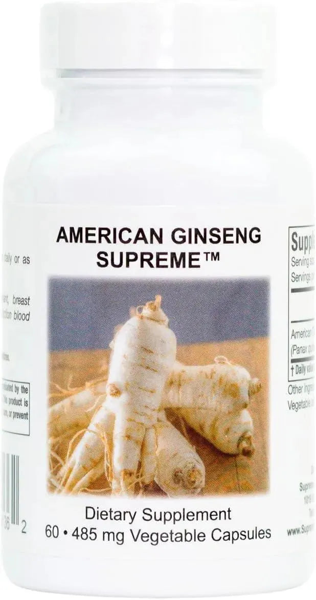 SUPREME NUTRITION - Supreme Nutrition American Ginseng 485Mg. 60 Capsulas - The Red Vitamin MX - Suplementos Alimenticios - {{ shop.shopifyCountryName }}