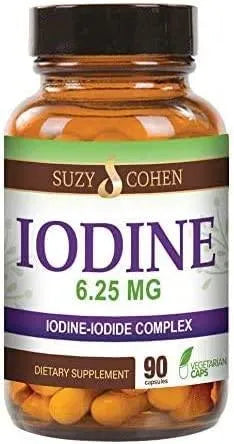 SUZY COHEN - Suzy Cohen Iodine Supplement 6.25Mg. 90 Capsulas - The Red Vitamin MX - Suplementos Alimenticios - {{ shop.shopifyCountryName }}