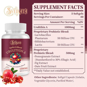 SVEIKATA - Sveikata Urolithin A 1500Mg. 120 Capsulas Blandas 2 Pack - The Red Vitamin MX - Suplementos Alimenticios - {{ shop.shopifyCountryName }}