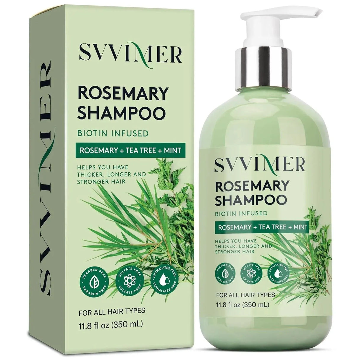 SVVIMER - Rosemary Hair Growth Shampoo 350Ml. - The Red Vitamin MX - Shampoo Para Cabello - {{ shop.shopifyCountryName }}