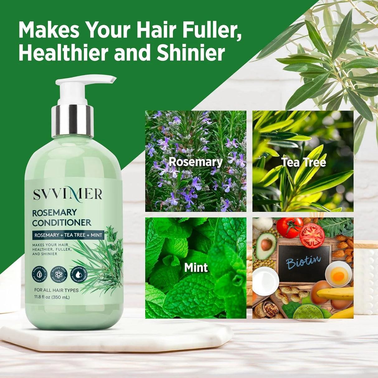 SVVIMER - Svvimer Rosemary Hair Growth Conditioner 350Ml. - The Red Vitamin MX - Acondicionador Para Cabello - {{ shop.shopifyCountryName }}