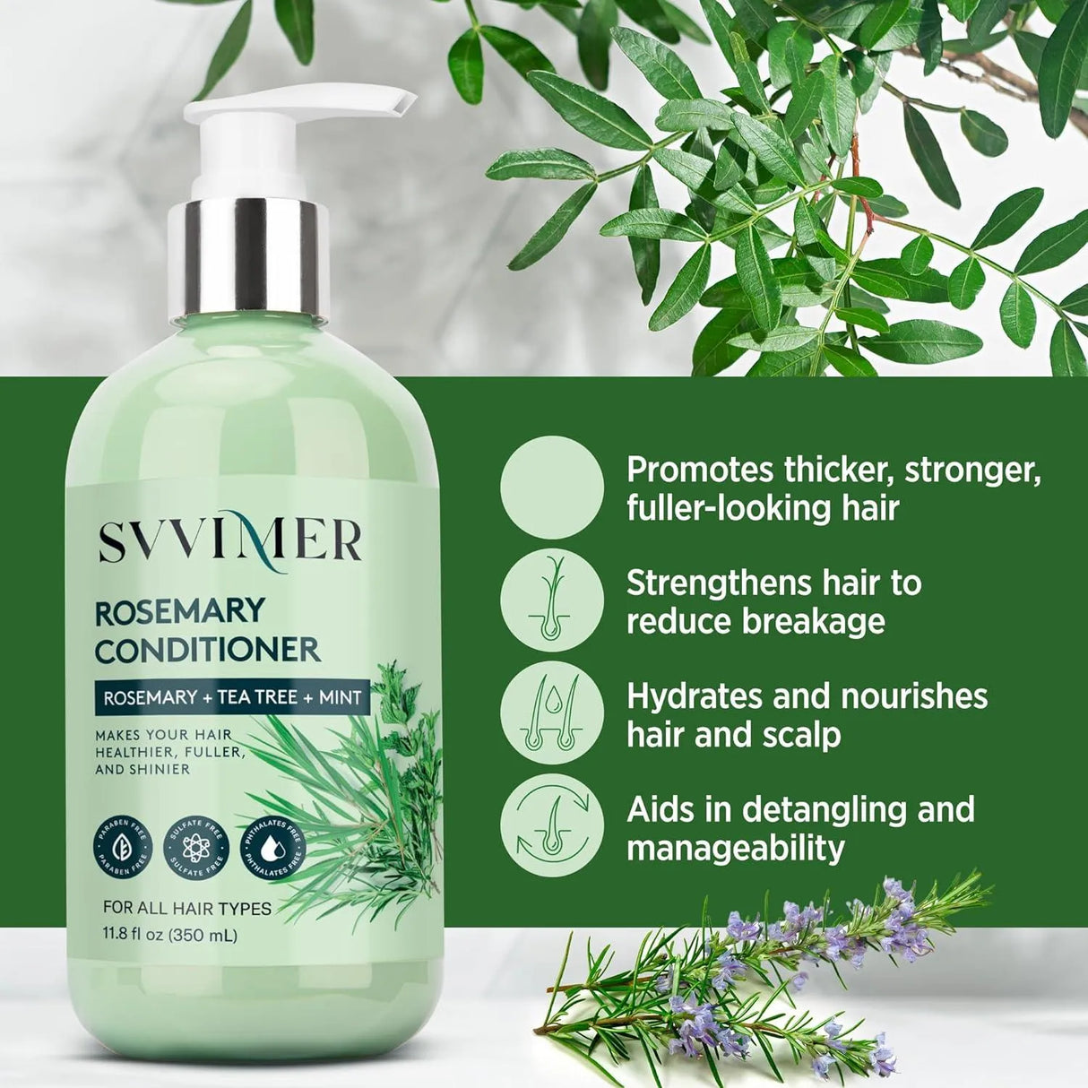 SVVIMER - Svvimer Rosemary Hair Growth Conditioner 350Ml. - The Red Vitamin MX - Acondicionador Para Cabello - {{ shop.shopifyCountryName }}