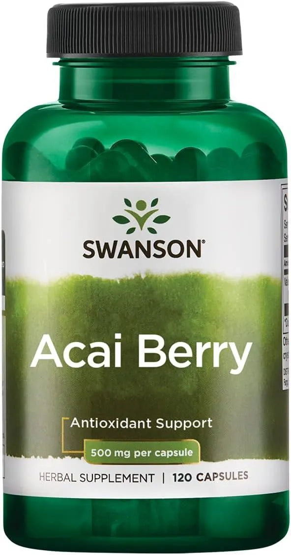 SWANSON - Swanson Acai Berry 500Mg. 120 Capsulas - The Red Vitamin MX - Suplementos Alimenticios - {{ shop.shopifyCountryName }}