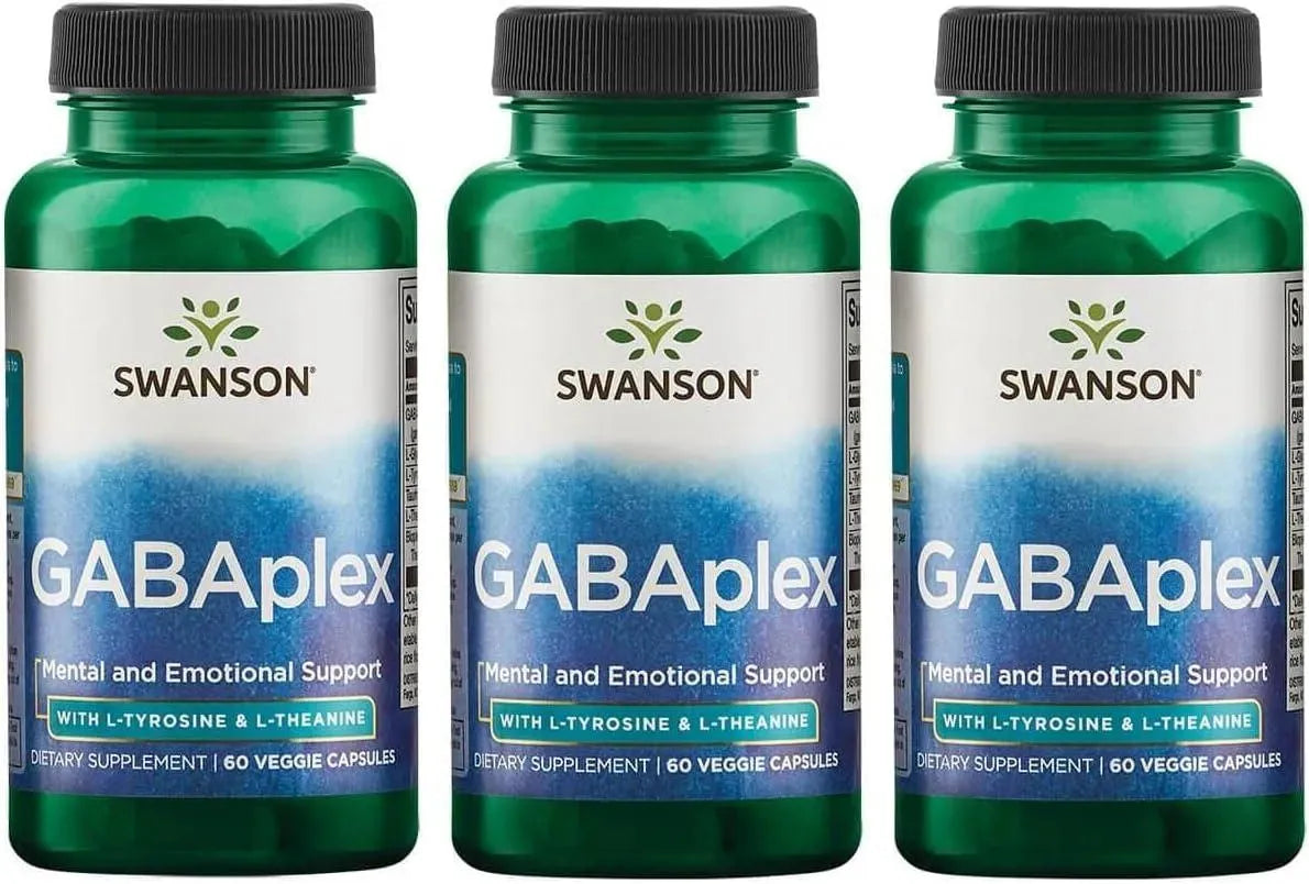 SWANSON - Swanson Amino Acid Gabaplex w/L-Tyrosine & L-Theanine 60 Capsulas 3 Pack - The Red Vitamin MX - Suplementos Alimenticios - {{ shop.shopifyCountryName }}