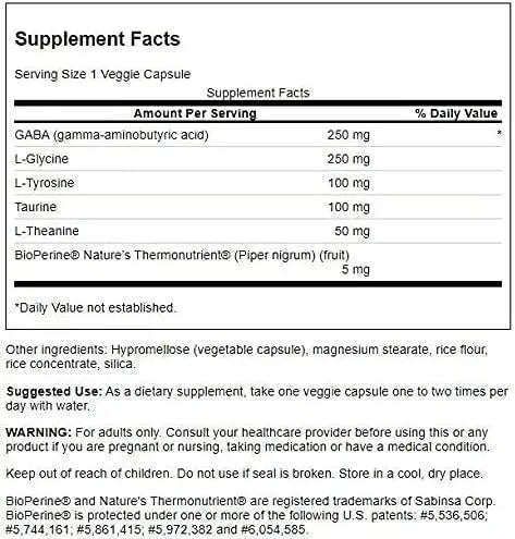 SWANSON - Swanson Amino Acid Gabaplex w/L-Tyrosine & L-Theanine 60 Capsulas 4 Pack - The Red Vitamin MX - Suplementos Alimenticios - {{ shop.shopifyCountryName }}