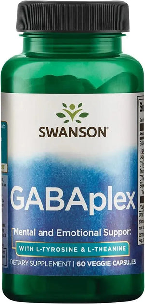 SWANSON - Swanson Amino Acid Gabaplex w/L-Tyrosine & L-Theanine 60 Capsulas - The Red Vitamin MX - Suplementos Alimenticios - {{ shop.shopifyCountryName }}